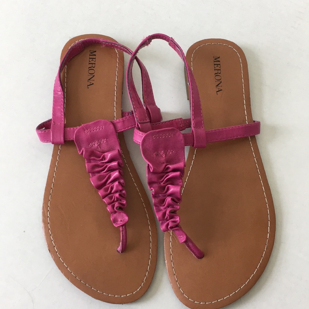 Pink strapped sandals